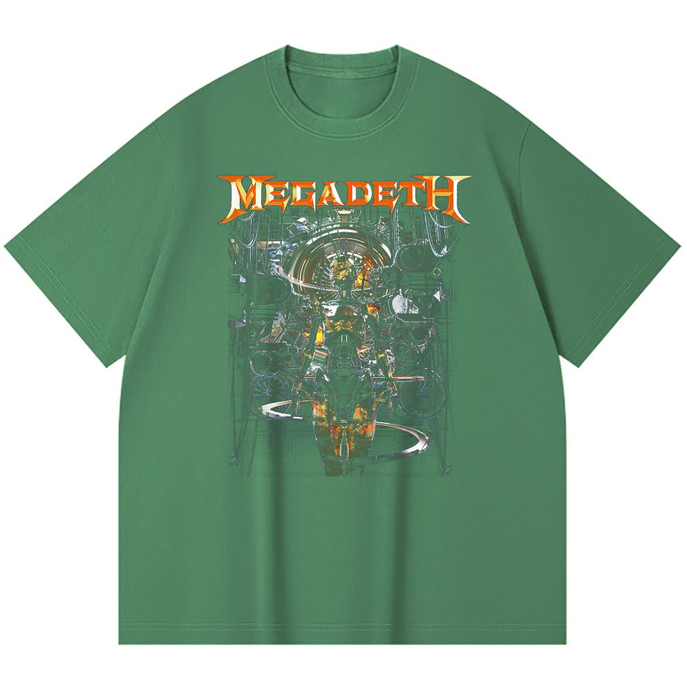 T-shirt Heavy Metal 230 g/m² 100% Bawełna Z Nadrukiem Zespołu Rockowego Popularnej Muzyki Unisex Ciężki Bawełniany T-shirt