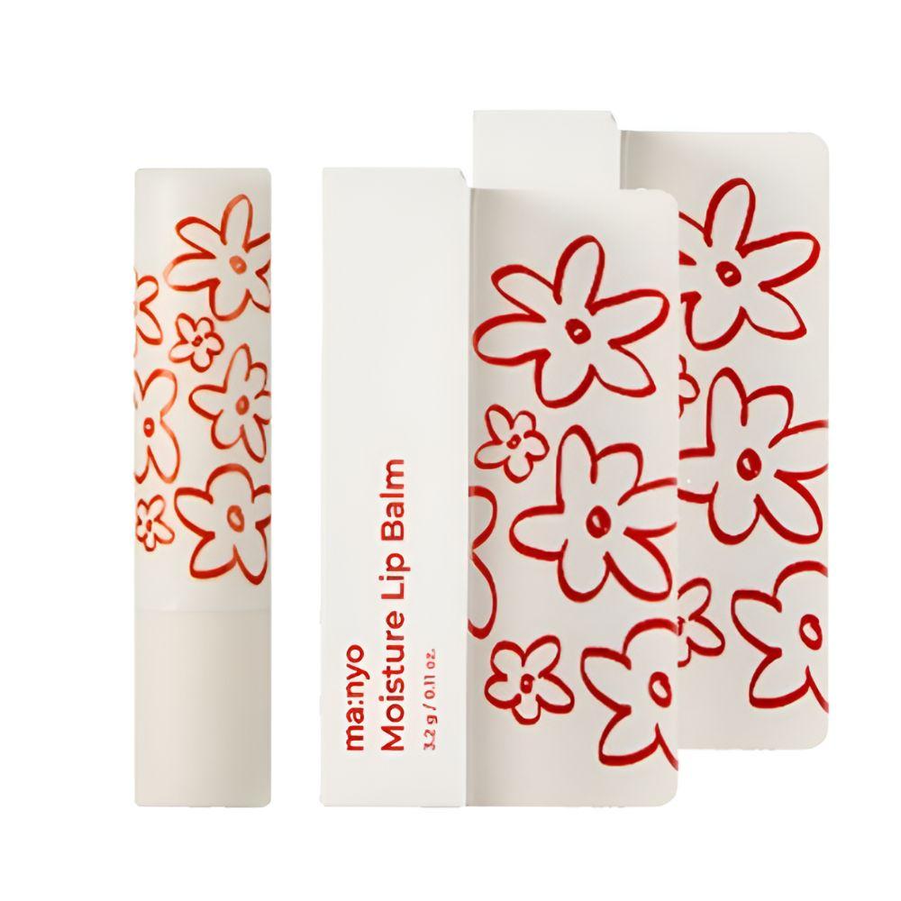 Manyo Factory Moisture Lip Balm 3.2g x 2 [Deep Hydration / Non-Sticky / Vegan]