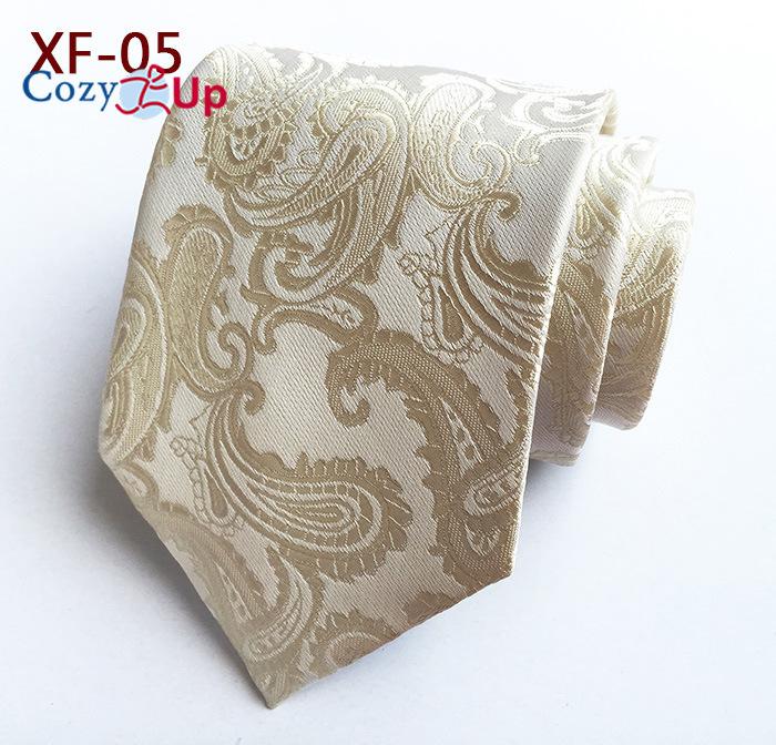 Cozy Up 3.15"(8cm) Fashion Striped PaisleyTies Men Plaid Flower Necktie for Wedding
