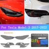 For Tesla Model 3 2017- Auto Headlight Black Taill Cover Film Front Light Taillight TPU Transparent Armored Protective Films