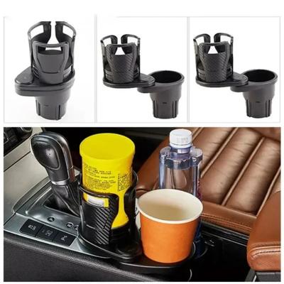 360° Rotating Multifunctional Car Cup Holder with Adjustable Base – Secure Drink & Gear Organizer