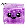 Ice Cube Toy Halloween Ghost Stress Sensory Toy, Anxiety Relief Squeeze Glitter Balls Slow Rising Pinch for Kids Adults