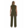 Ladies' Casual Temperament V-neck Casual Top Wide Leg Pants Two-piece Set