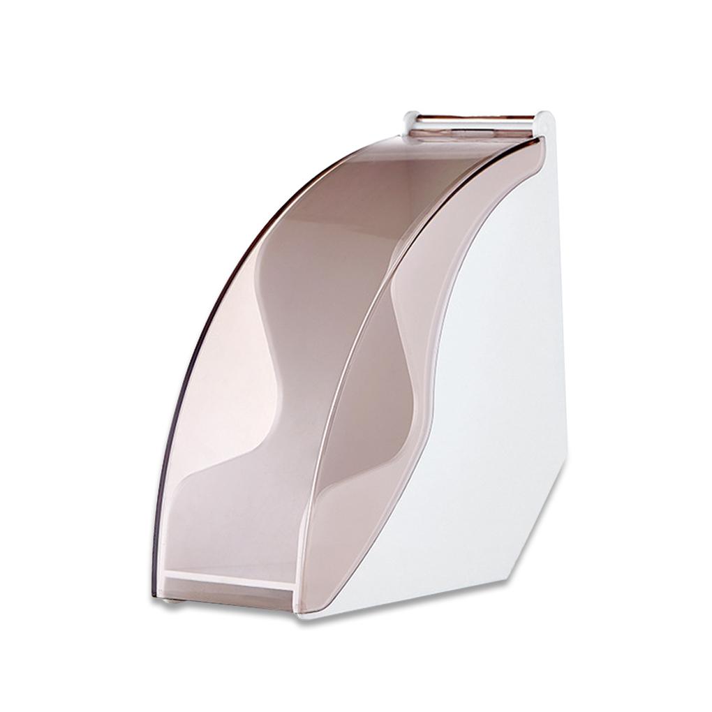 

Coffee Filter Holder Kitchen Hand Drip Filtering Paper Box with Cover Acrylic Washable Container for Countertop Accessory