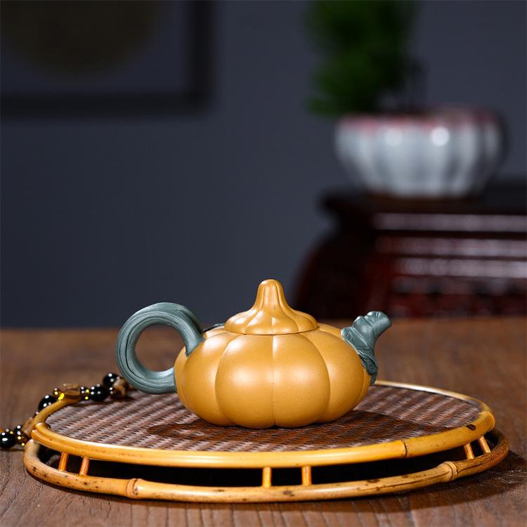 Yixing Purple Clay Teapot Raw Ore Mud Handmade Teapot Chinese Zisha Tea Set Kettle Drinkware Custom Gift 270ml ZM226