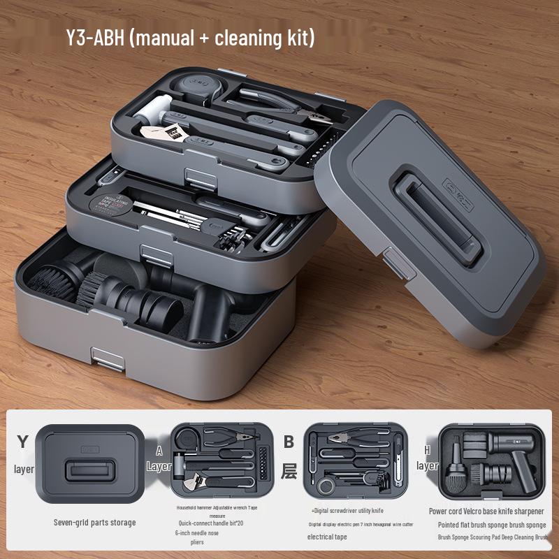 Green Forest Multifunctional Tool Set: Complete Household Hardware Repair Kit