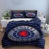 Rangers Football Club Bedding Set Bedding Duvet Cover Set Duvet Cover Pillowcases  (1 * Duvet Cover 2 * Pillowcases, Without Duvet Insert)