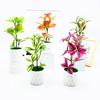 Simulated Color Multi Leaves Potted Artificial Plant Ornament Decoration