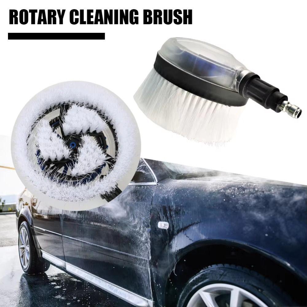 Fan-Shaped Design Rotary Wash Brush 360-Degrees Rotation Car Pressure Washer Brush  Car Cleaning