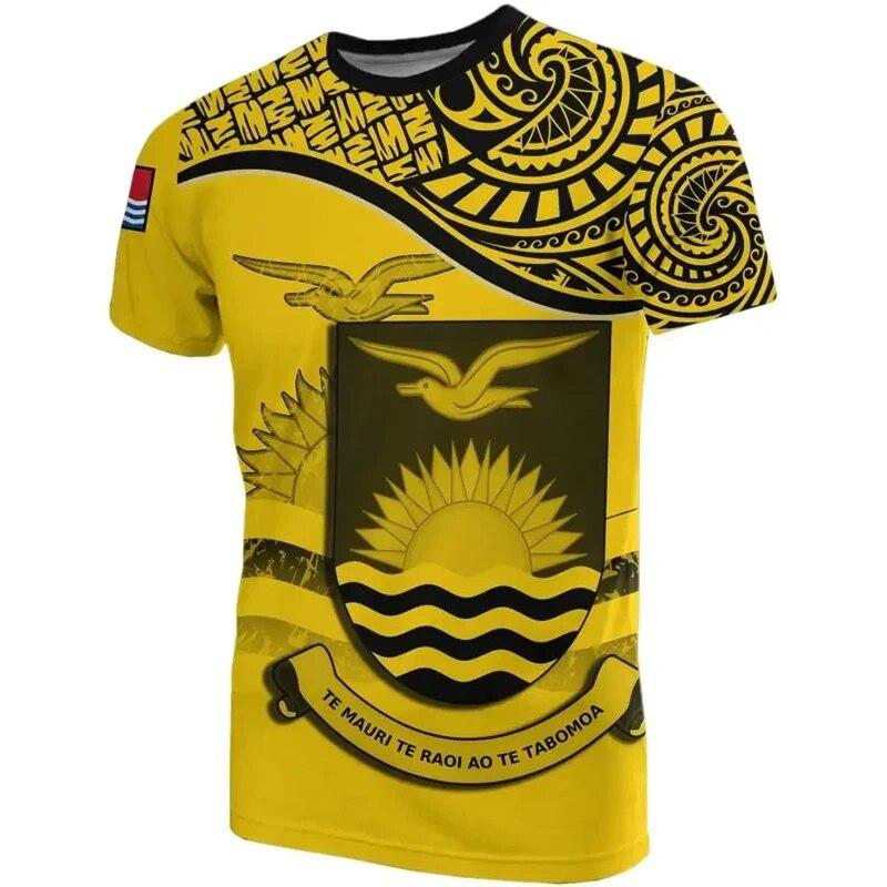 

Футболка с принтом национального флага Кирибати, футболка «сделай сам», новая модная мужская и женская уличная одежда, футболки Dialy, повседневная спортивная одежда, топы для спортзала, мужские S