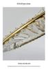 Italian Minimalist Crystal LED Ceiling Light for Bedroom and Living Room