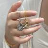 Natural White Shell Gradual Change Gourd Necklace Earrings Cold Premium Versatile Light Luxury Collarbone Chain Set