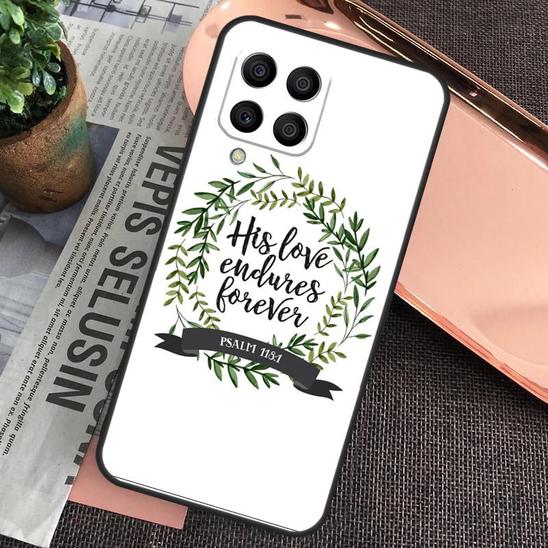 Bible Philippians Jesus Christ Verse Case For Samsung Galaxy M15 M55 M13 M23 M33 M53 M31 M51 M14 M34 M54 M20 M30s M12 M32 M52