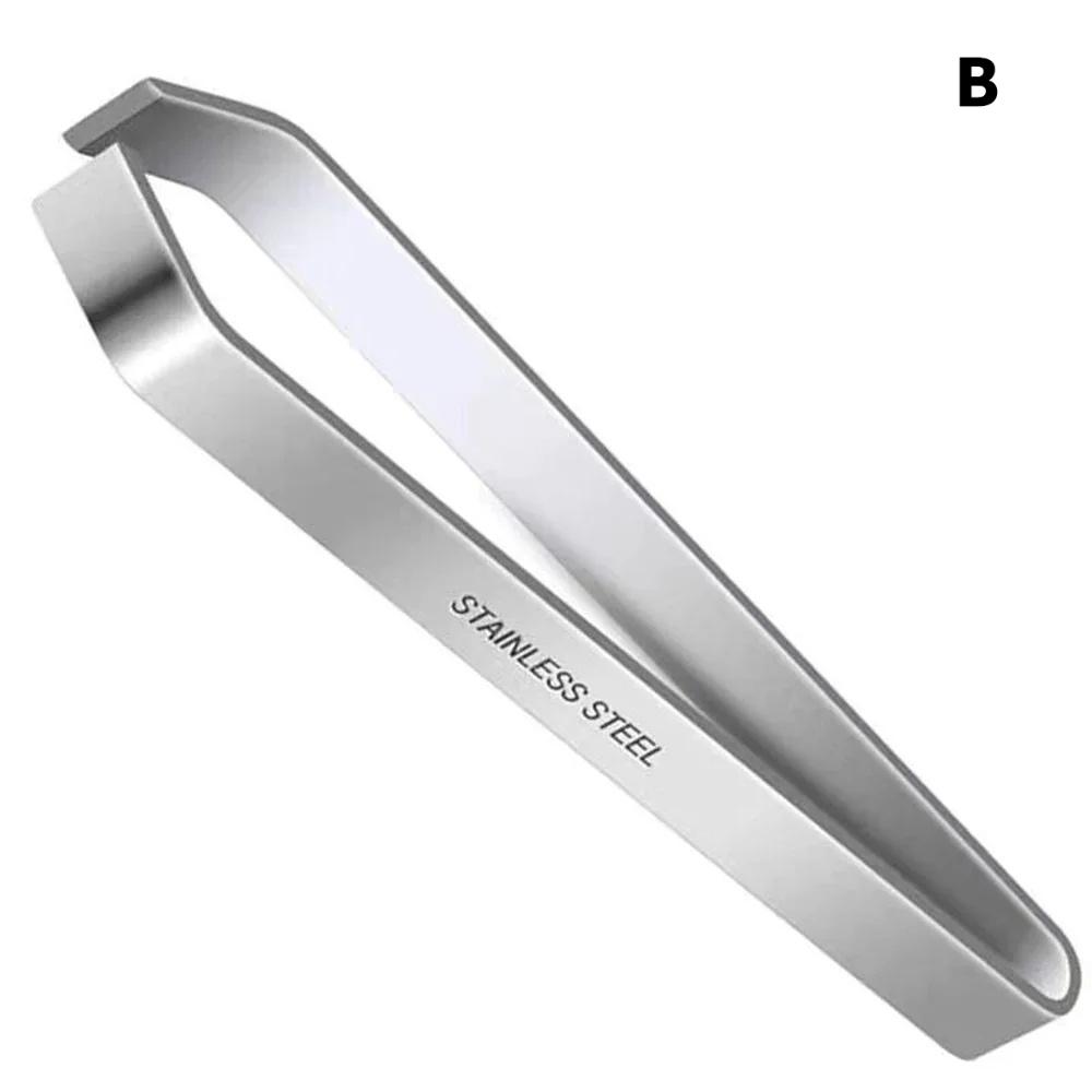1PCS/2PCS 430 Stainless Steel Fish Bone Tweezers Pincer Clip Puller Remover Tongs Fish Bone Plucking Clamp Kitchen Gadgets Tools