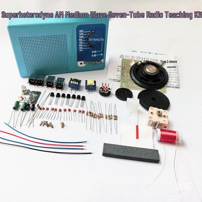 108-2 Halbleiter-Radio DIY-Bausatz: Siebenröhren-Superhet-Bauteile