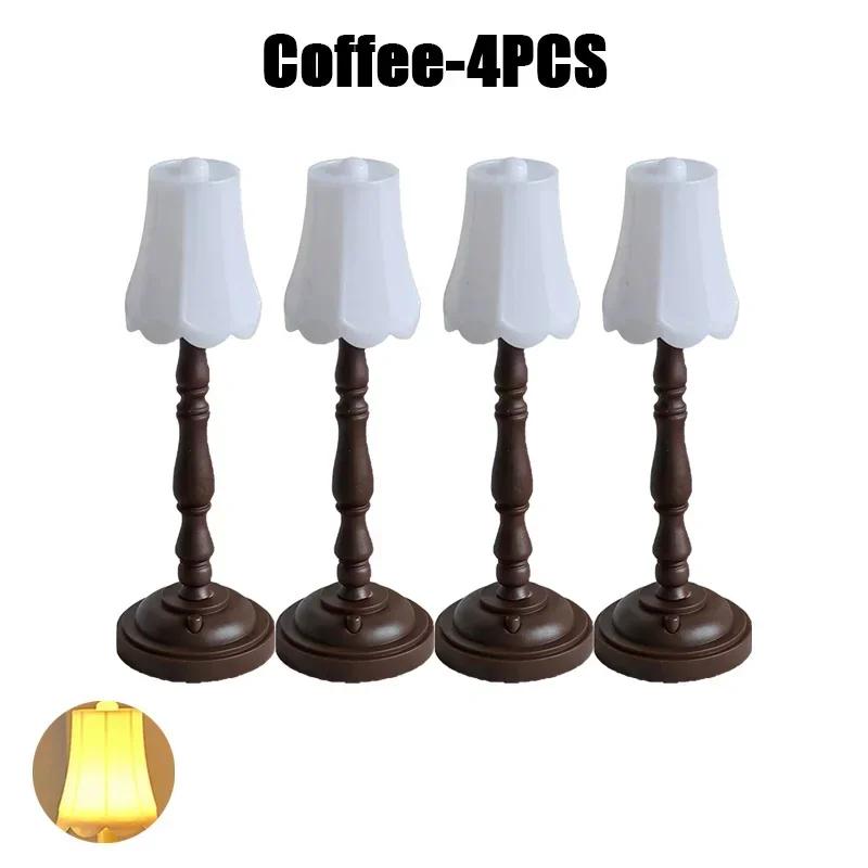 Mini Retro Small Table Lamp Desk Decoration Living Room Decoration Bedside LED Mini Model Night Lights Ornaments