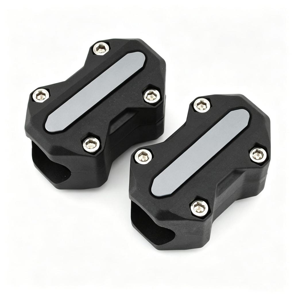 JASIDA Motorcycle Engine Guard Protector Fall and Scratch Engine Motorcycle Accessory Cover, Prevention, Protection, (Titanium)