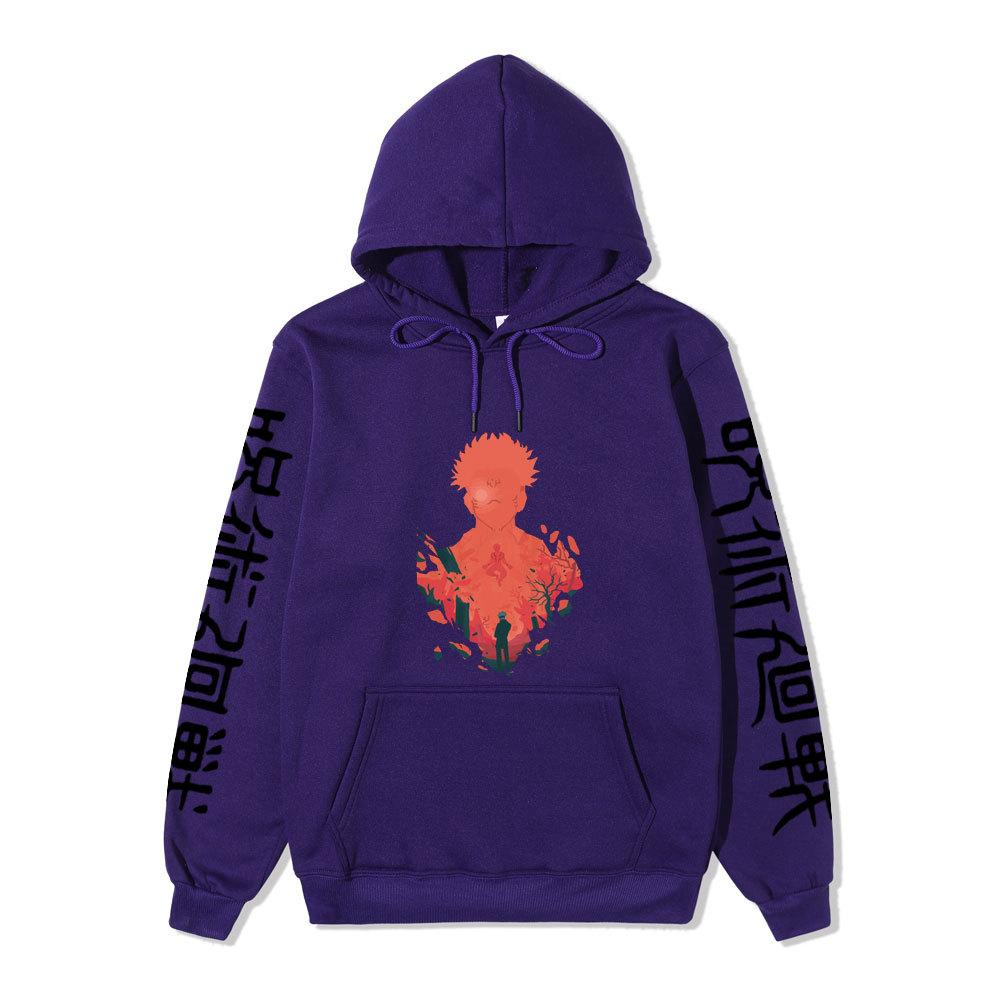 Jujutsu Kaisen Satoru Gojo Anime Graphic Hoodie Unisex Winter Fleece Lined Warm Hooded Sweatshirt Men Women Daily Casual