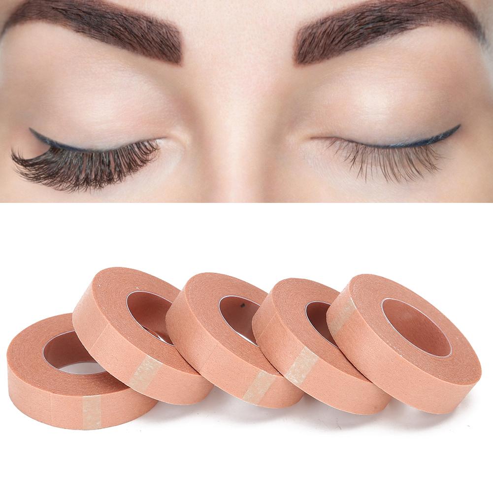 5pcs Eyelash Extension Tape Non Woven Fabric Grafting Eyelash Tape Eyelash Extension Tools(1.25cm )
