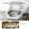 Litter Tray Fully Enclosed Splash-proof Cat Litter Box Odour-proof Pet Cleaning Products Anti-banding Cat Litter Cat Toilet
