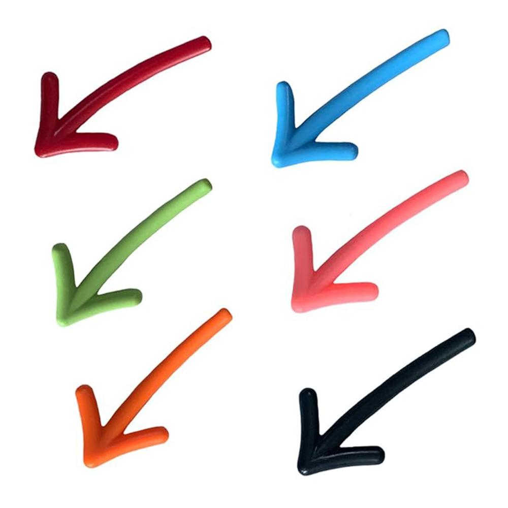 6/12pcs Arrow Shaped Fridge Magnets Removable Message Stickers Decorative Fridge Magnets Kitchen Whiteboard Message Stickers