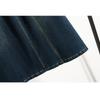 DIMANAF 2025 Plus Size Summer Elastic Denim Skirts Women A-Line Fashion Loose Skirt High Waist Vintage