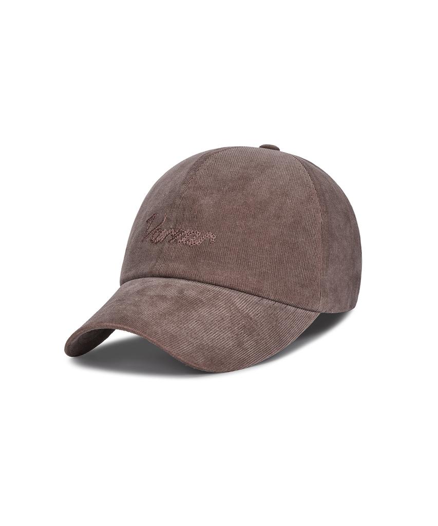 Bajal Chain Logo Corduroy Og Fit Ball Cap Brown