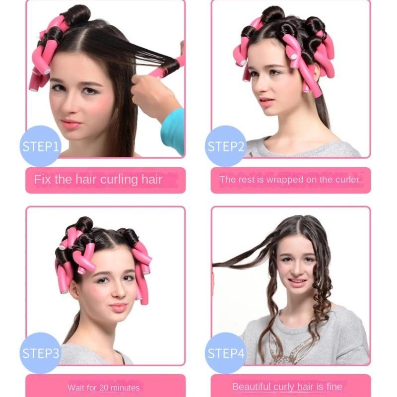 10 Stück Lockenstab ohne Hitze für Frauen, Lockenwickler ohne Hitze, Stirnband für weiches, glänzendes Haar, Lockenwickler, Friseurwerkzeuge, Zubehör