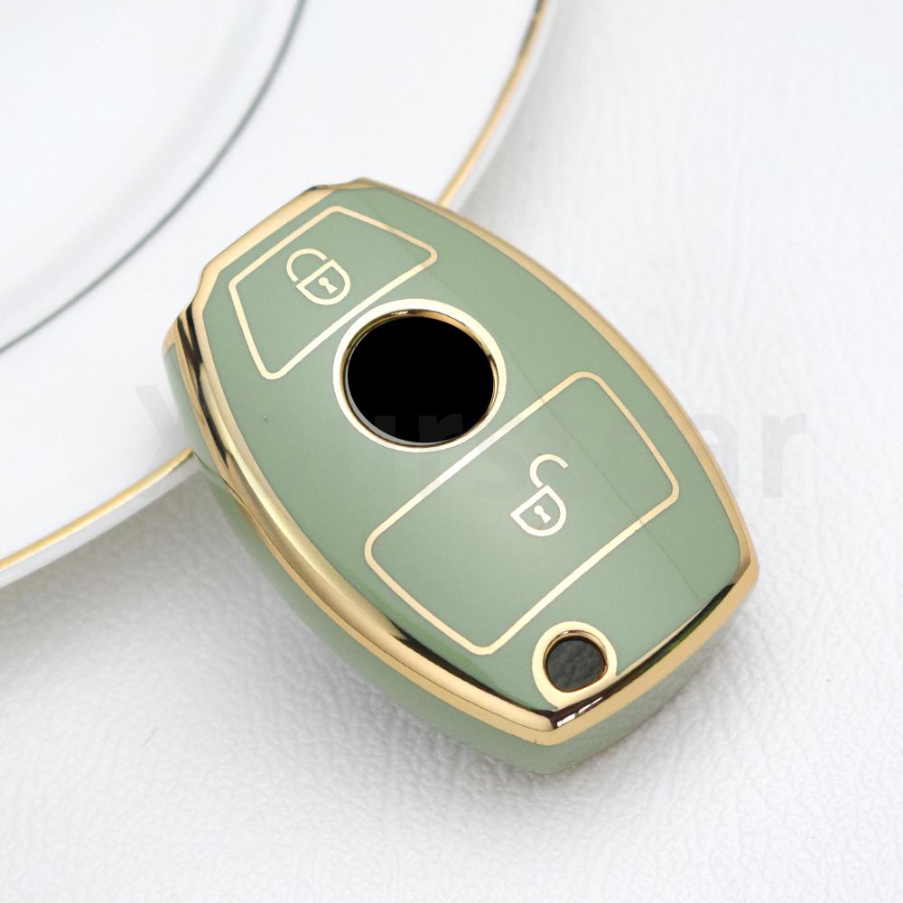 Soft Tpu Car Key Fob Case Cover For Mercedes Benz E C G M R S Class W204 W212 W176 Glc Cla Gla Amg Shell Protector Accessories