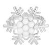 1/2/6Pcs Golden Metal Napkin Ring Faux Pearl Decor Snowflake Design Winter-themed Napkin Holders Weddings Parties Table Decor