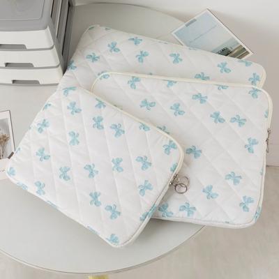 Universal Bowknot Pattern Laptop Sleeve Case Shockproof Large Capacity Laptop Bag Ultra Thin 11/13/15 Inch Notebook Cover