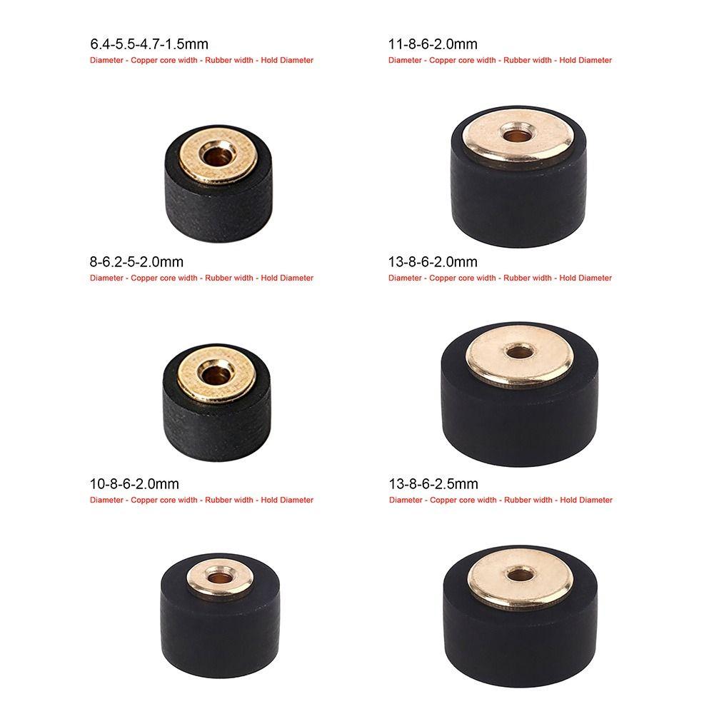 1Pcs Rubber Cassette Deck Pinch Roller Stereo Drive Wheel Part  Radio Equipment Use