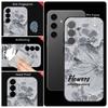Custodia morbida con motivo floreale ad olio per Samsung S24 S23 S22 Ultra S21 S20 FE A55 A54 A35 A34 S25 S26 con cinturino Lanyard Protezione lente antiurto Cover per telefono