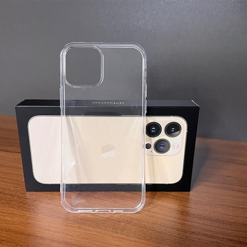 

Applicable To Apple 14Pro Transparent Shell Large Hole IPhone 15 Mobile Phone Case 13 Ultra-thin 7 Transparent 16 Protective Case iPhone 16