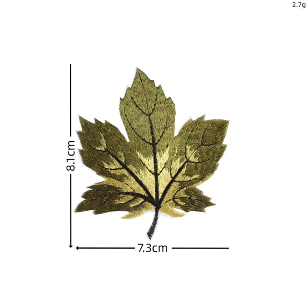 Maple Leaf Fabric Patches, Colorful Leaf Patches, Iron- Adhesive Backing