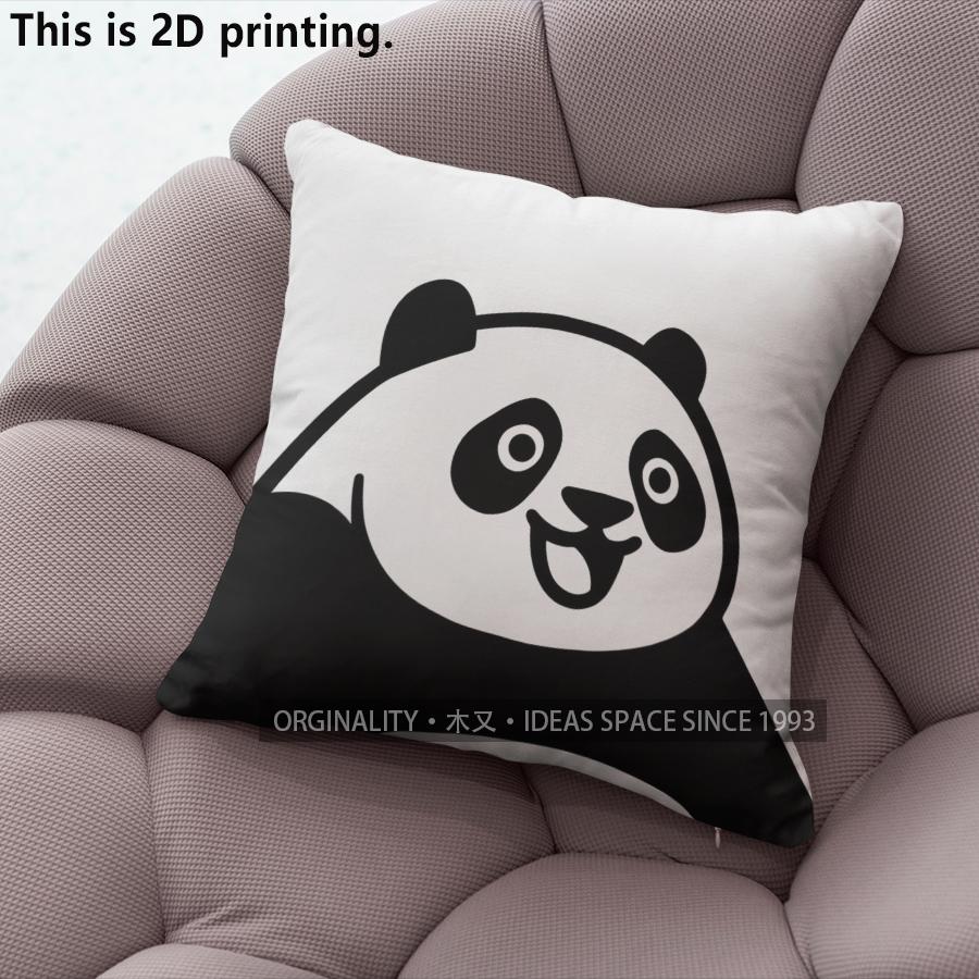 Cute Funny Panda Faces Decorative Throw Pillow Covers Pattern Cushion Cover Suitable For Sofa Bedroom Car Pillow Cover