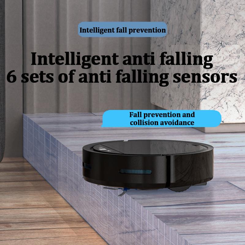 Robot Smart Sweeper 2500pa Aspirator fără fir Autoîncărcare Mașină de curățat pardoseli pentru electrocasnice Robot Aspirator