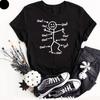 Funny Stick Figure Ow T Shirt Sarcastic Pain Humor Birthday Gift Unisex Kids Top
