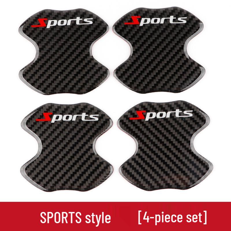 Hot Seller: Trendy Unlimited Carbon Fiber Car Anti-Scratch Door Bowl Sticker