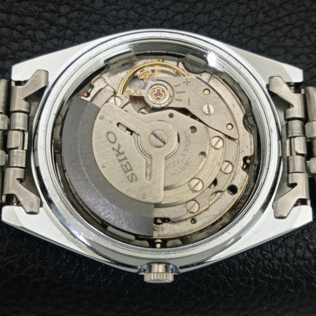 JAPAN VINTAGE REFURBISHED SEIKO 5 AUTOMATIC 6309A MENS ORANGE WATCH a442426-1