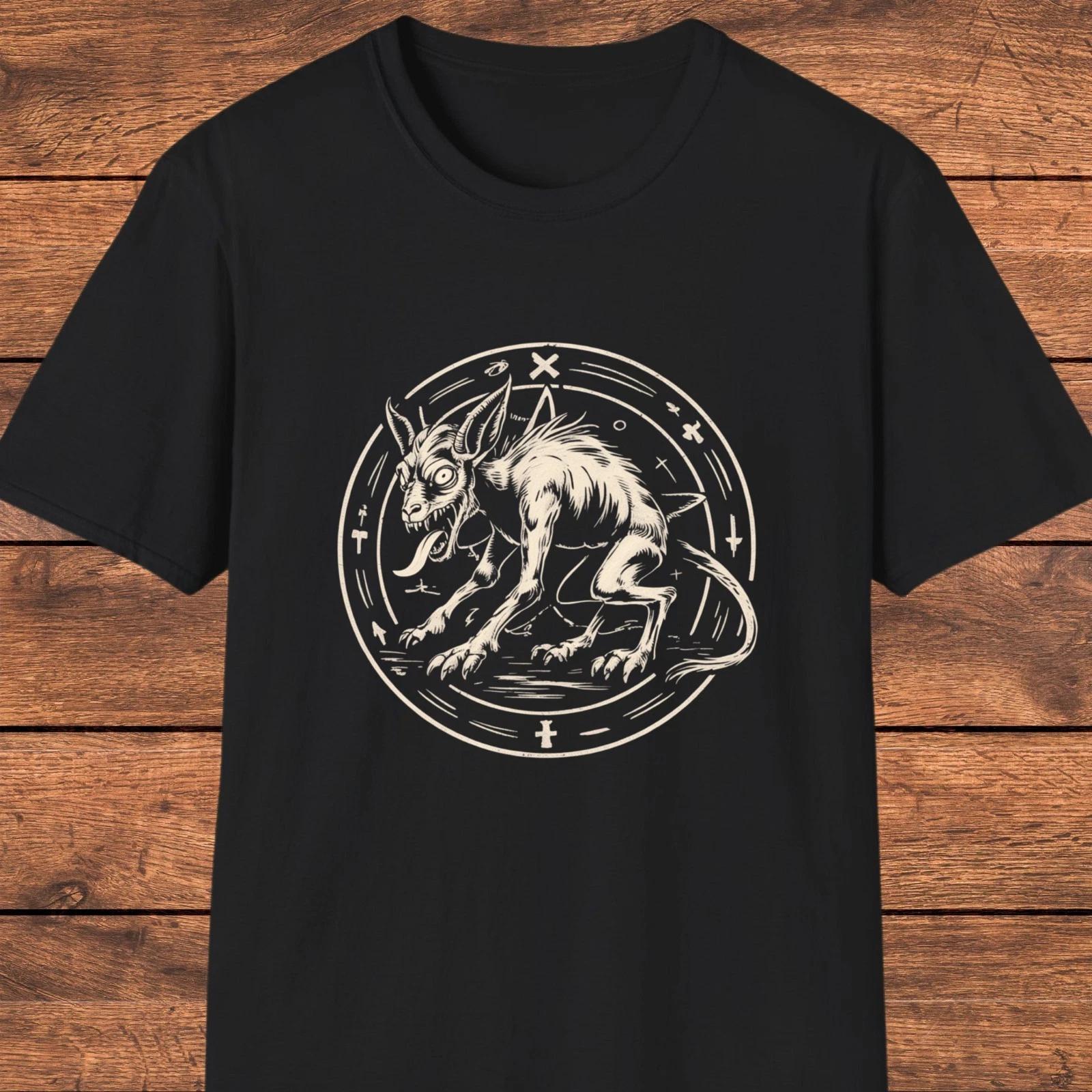 Chupacabra T- Shirt, Gothic Cryptid Graphic Tee, Horror Folklore Gift 4XL