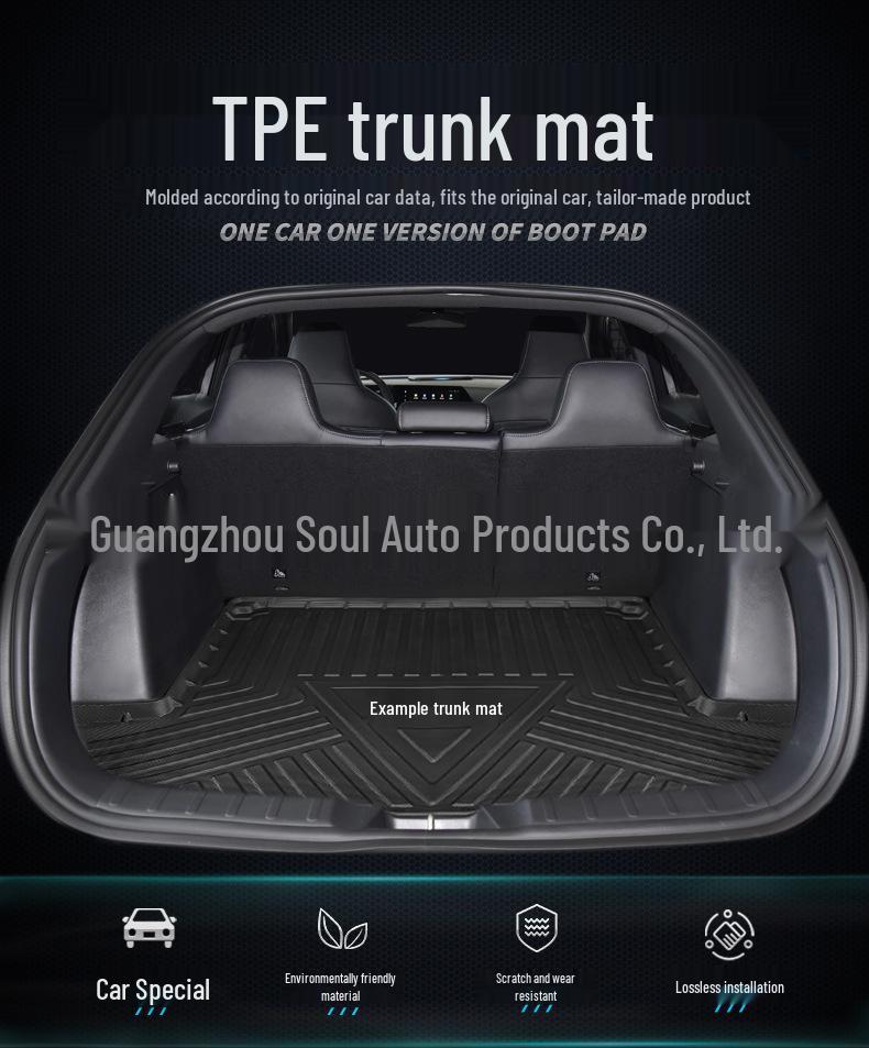 2021 Buick Enclave Trunk & Tail Box Mat - Eco-Friendly, Waterproof, Odorless, Wear-Resistant TPE
