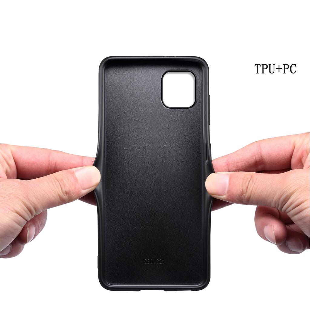 For Samsung Galaxy A22 5G (EU Version) Case PU Leather Fingerprint-Resistant Back Cover