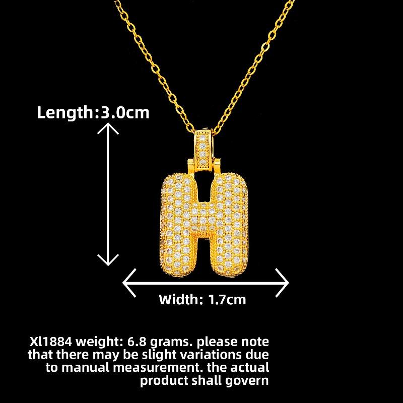 New Style Necklace Featuring Trendy Letter Design In Bold Font, with A Luxurious and Exclusive Look, Suitable for Sophisticated Accessories.