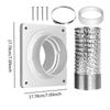 Dryer Vent Hose Connector Kit Premium Fits 4 inch Tubes Professional Adapter No