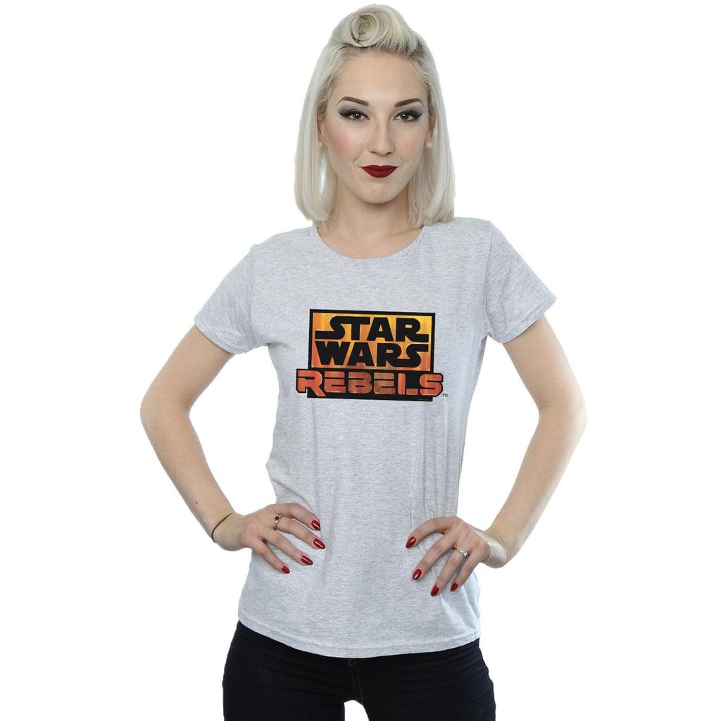 Star Wars Womens/Ladies Rebels Logo Cotton T-Shirt