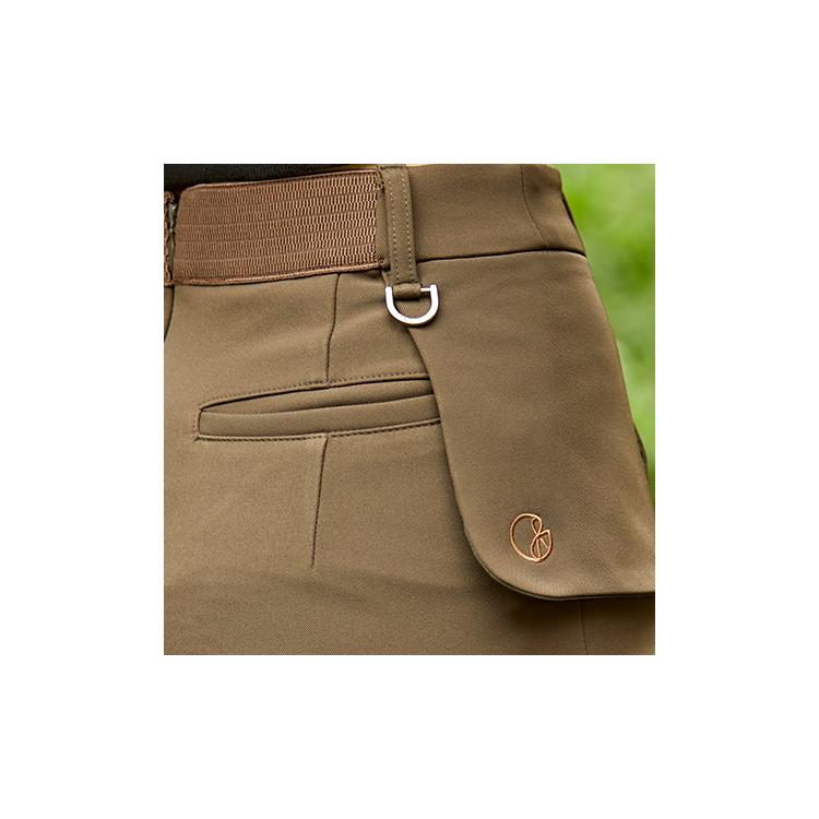 J Jane Flap H-Line Skirt (Khaki)
