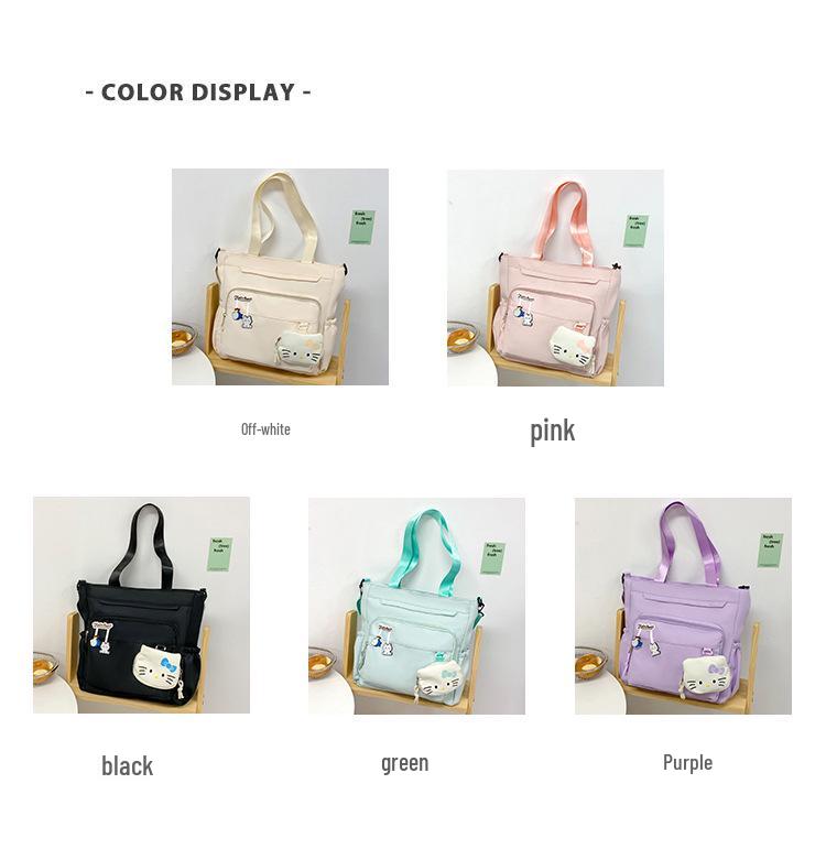 Cute Girl's Japanese Korean Casual Shoulder Cross-Body Bag: Large Capacity Primary School Student Backpack.