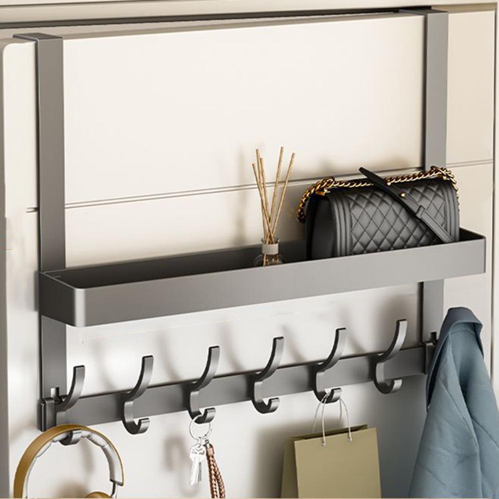 Double-layer Door Behind Coat Hook Strong Load-bearing Clothes Hanging Holder Closet
