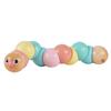 Classic World Caterpillar Pastel Rattle Squeeze and Wiggle Toy, Colorful Pale Wooden Toy, Perfect for Baby Girls and Boys, Half Birthdays, 0-10
